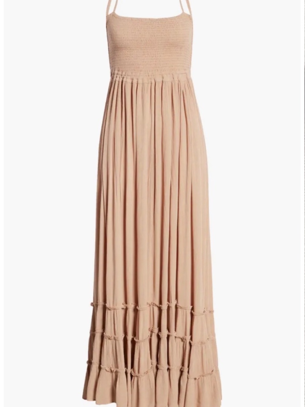 Free People Extratropical Maxi Dress in Taupe